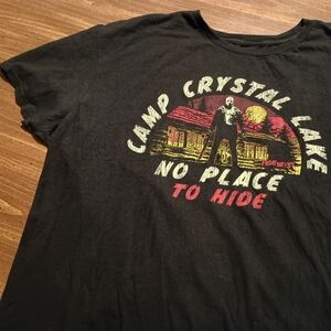 FRIDAY THE 13TH T-SHIRT - 2XL // Crystal Lake Jason Horror Movie Camp Tee Shirt